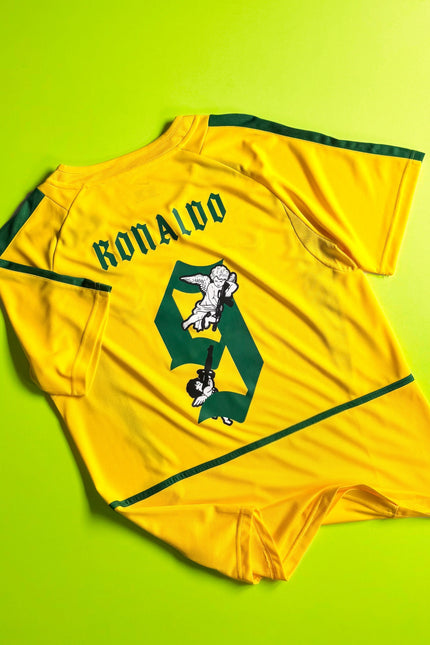 Maillot Retro Brazil 2002 – Ronaldo R9 (Édition Collector)