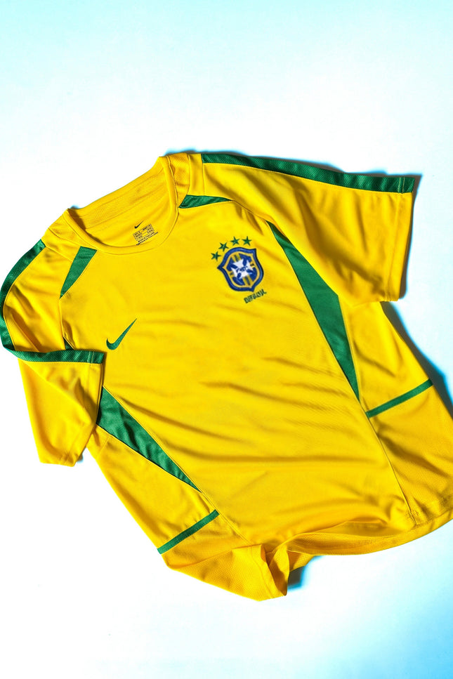 Maillot Retro Brazil 2002 – Ronaldo R9 (Édition Collector)