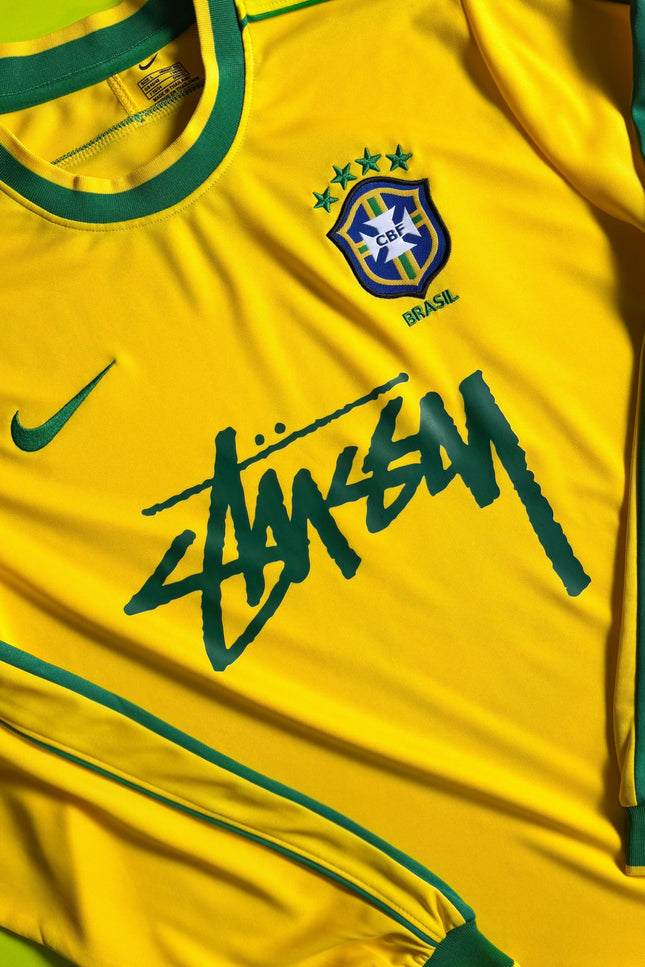 BRAZIL 98 YELLOW STSSY LONG SLEEVE LIMITED RETRO EDITION