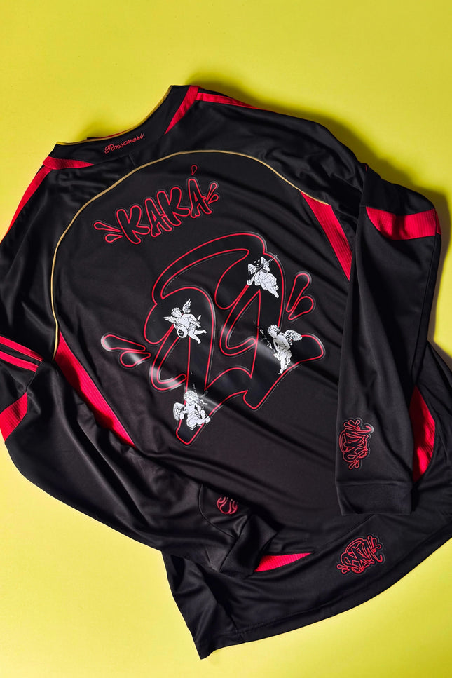 AC MILAN (RÉTRO 2007/08 NOIR MANCHES LONGUES) “KAKÁ”