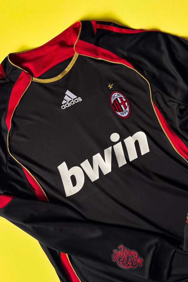 AC MILAN (RÉTRO 2007/08 NOIR MANCHES LONGUES) “KAKÁ”